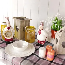 The decor for the kitchen 